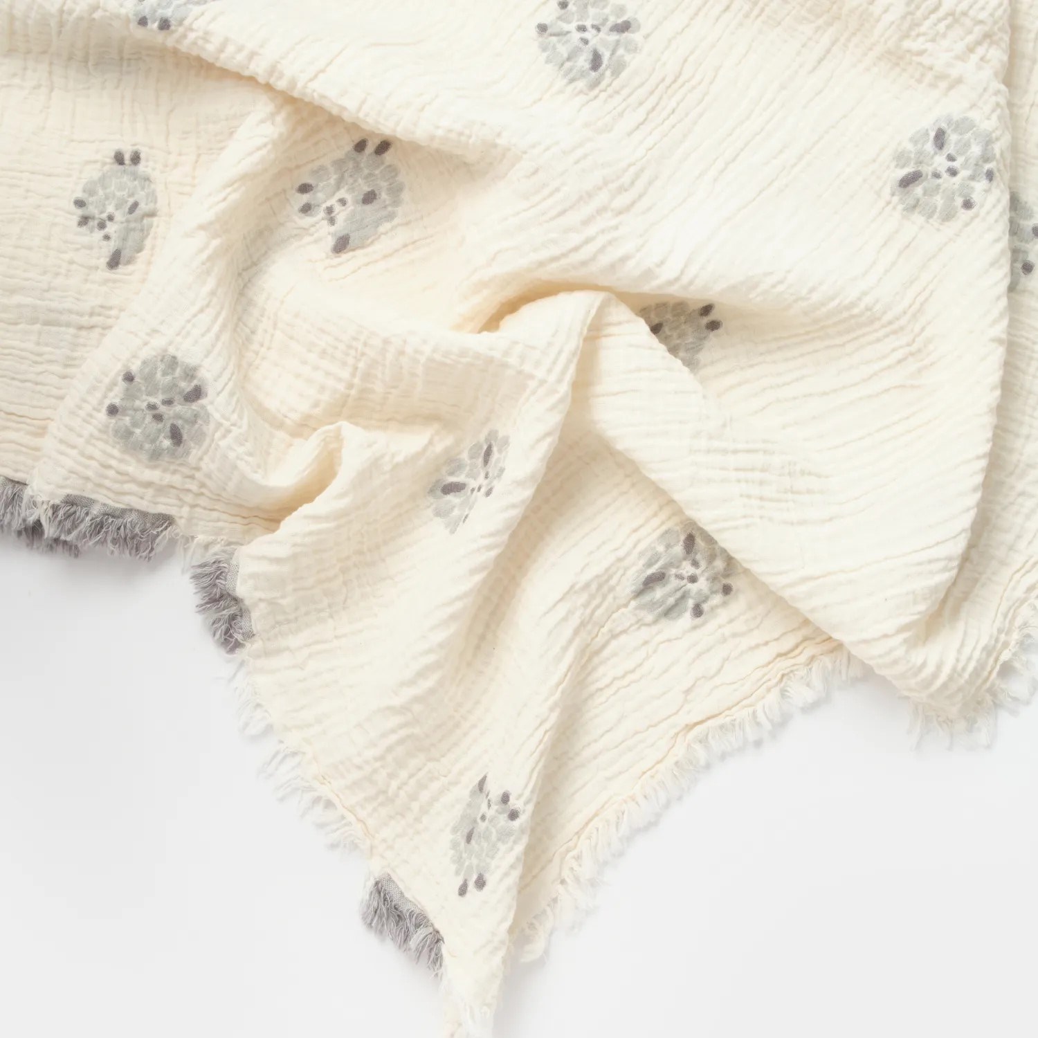 Bibaby Lamb Friends Müslin Battaniye 110x110 Cm 64694 Gri