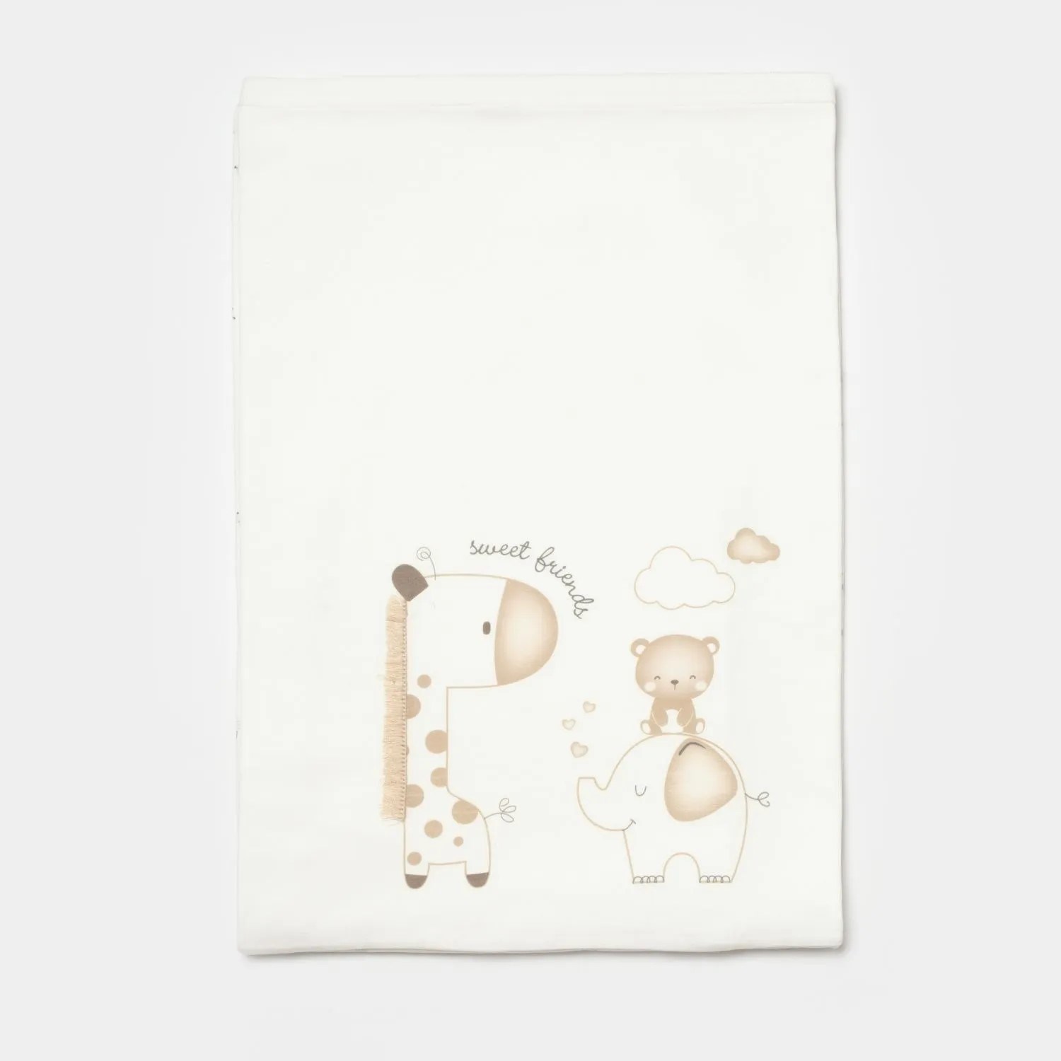 Biorganic Sweet Friends Battaniye 85x90 Cm 64706 Ekru