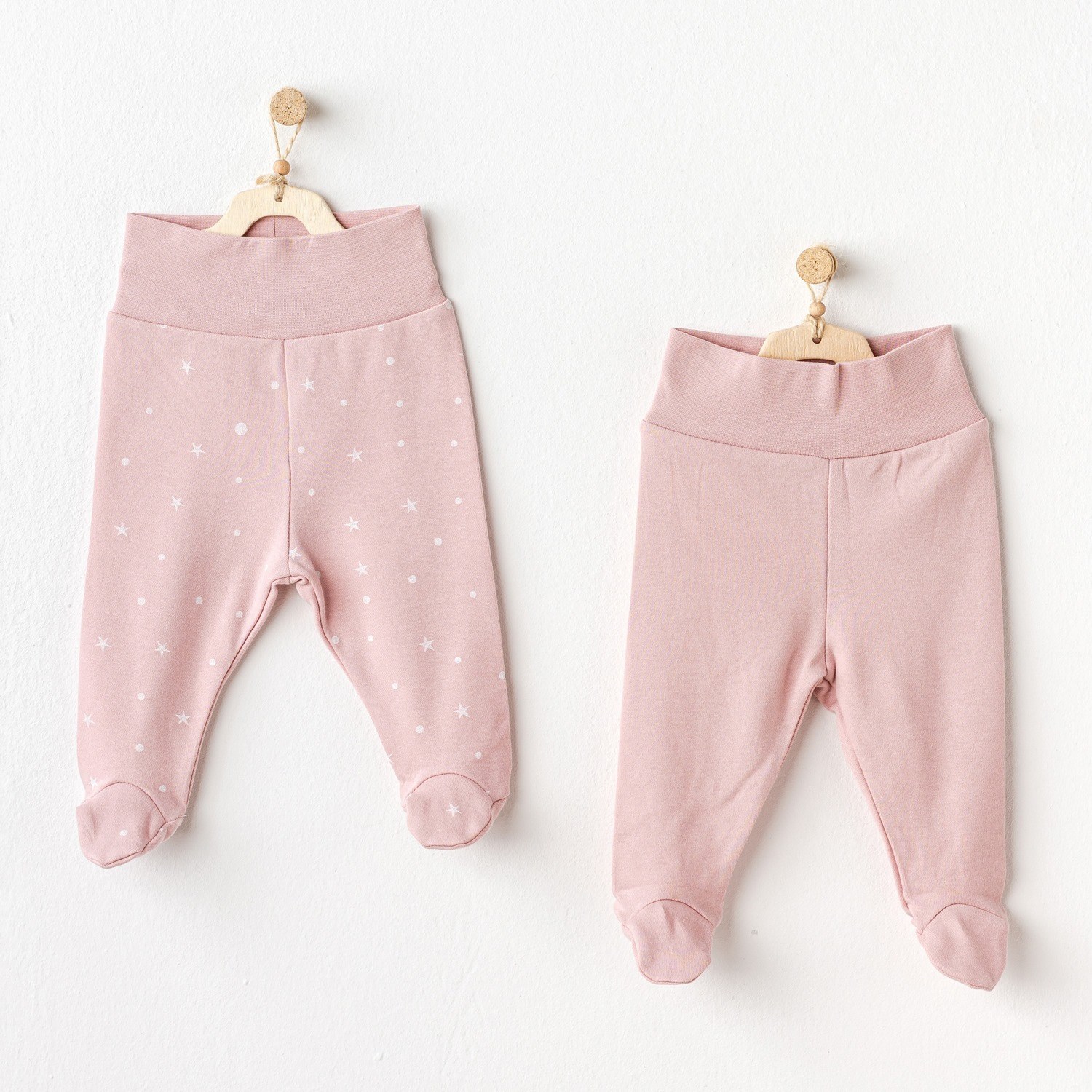 Andywawa Puppy Gazelle 2'li Bebek Pantolonu AC25049 Pembe