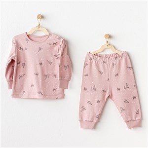 Andywawa Puppy Gazelle 2'li Bebek Takımı AC25050 Pembe