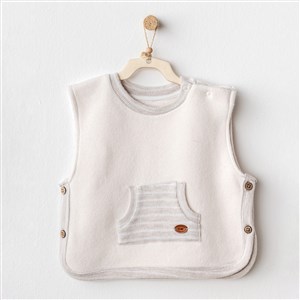 Andywawa Vest Soft Bebek Yelek AC25161 Ekru