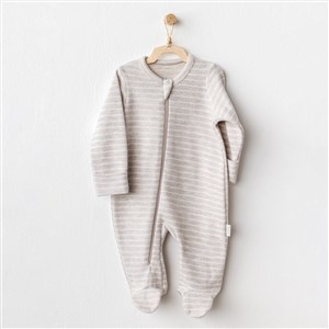 Andywawa Soft Bebek Tulum Takım AC25162 Bej