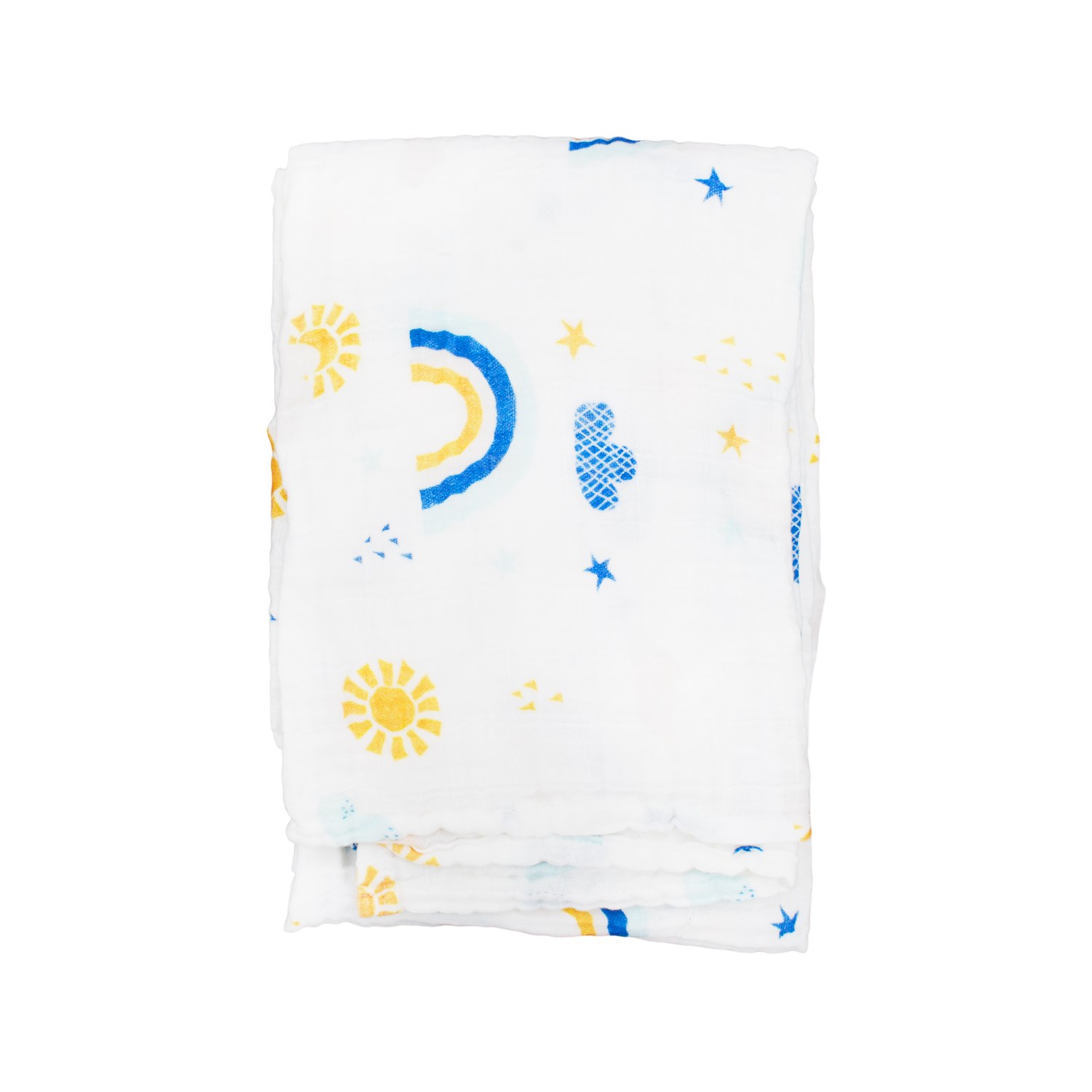 Beberotti Müslin Bebek Örtüsü 120x120 Cm 101 Ekru-Sarı