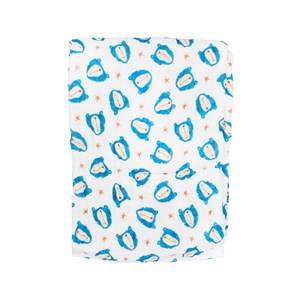 Beberotti Müslin Bebek Örtüsü 120x120 Cm 101 Ekru-İndigo