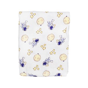Beberotti Müslin Bebek Örtüsü 120x120 Cm 101 Ekru-Mor