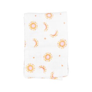 Beberotti Müslin Bebek Örtüsü 120x120 Cm 101 Ekru-Turuncu
