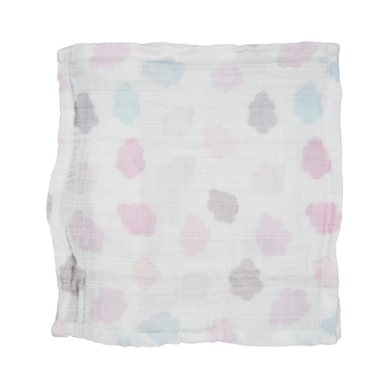 Beberotti 4'lü Müslin Bebek Ağız Bezi 25x25 Cm 102 Pembe-Ekru