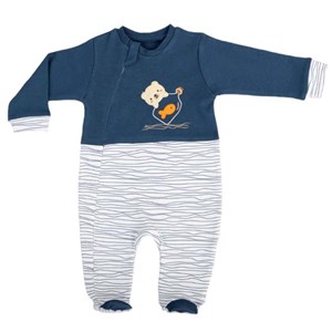 Bebitof Şişedeki Balık Bebek Tulumu 70281 İndigo