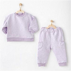 Andywawa Sweet Penguin 2'li Bebek Takımı AC25100 Lila