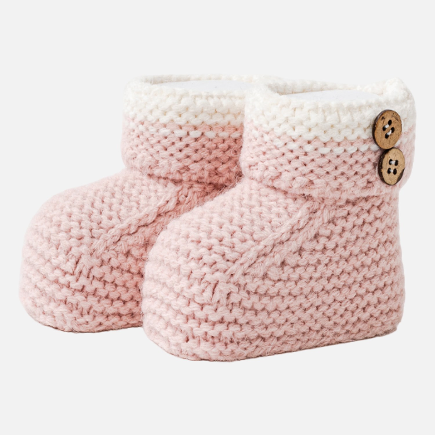 Andywawa Knit Booties Bebek Triko Patik AC25370 Pembe