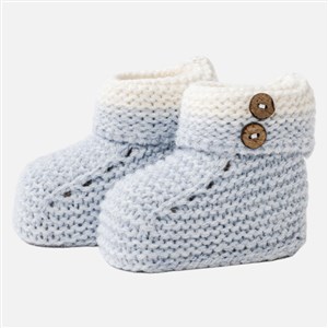 Andywawa Knit Booties Bebek Triko Patik AC25370 Mavi