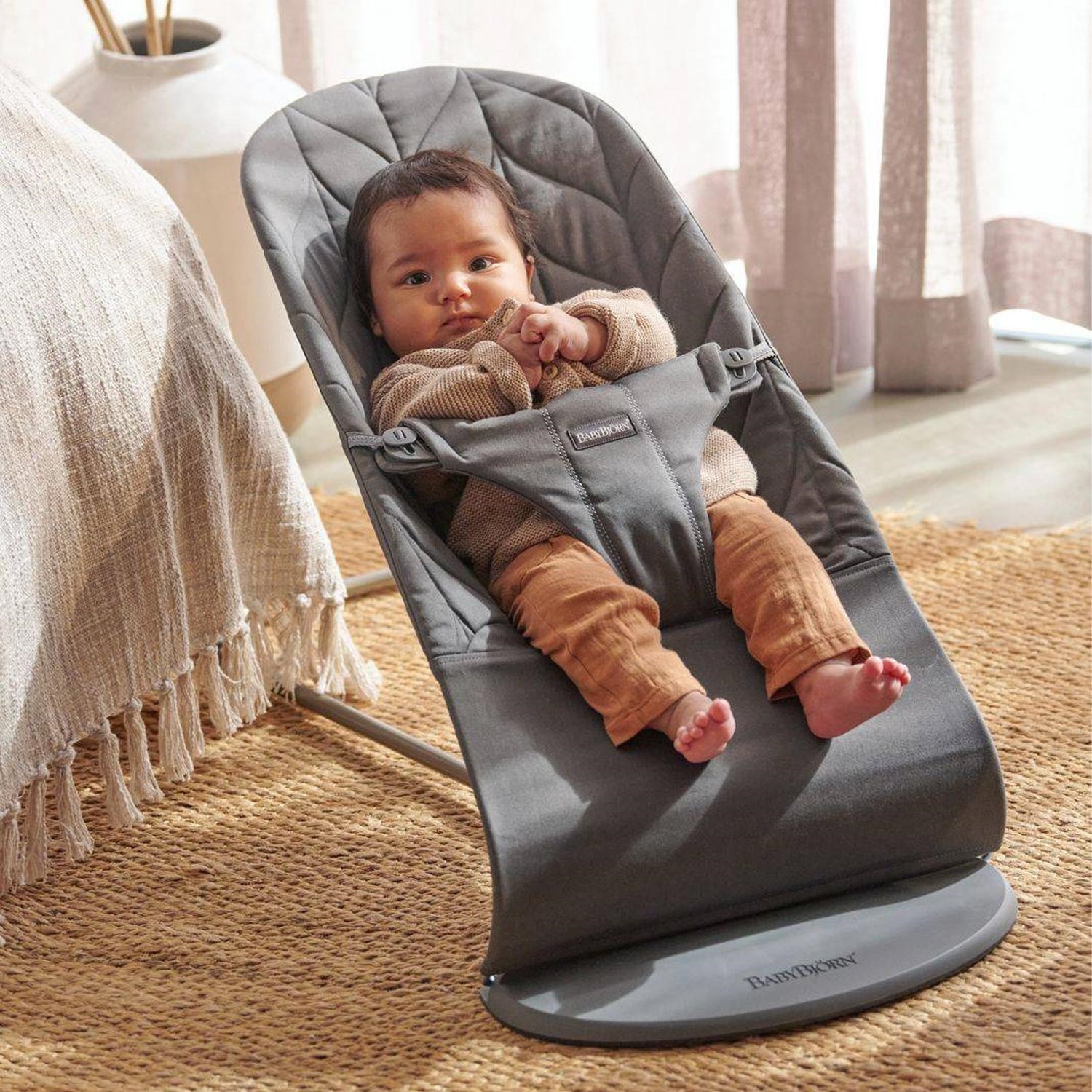 Babybjörn Bliss Ana Kucağı Petal Woven Cotton Anthracite