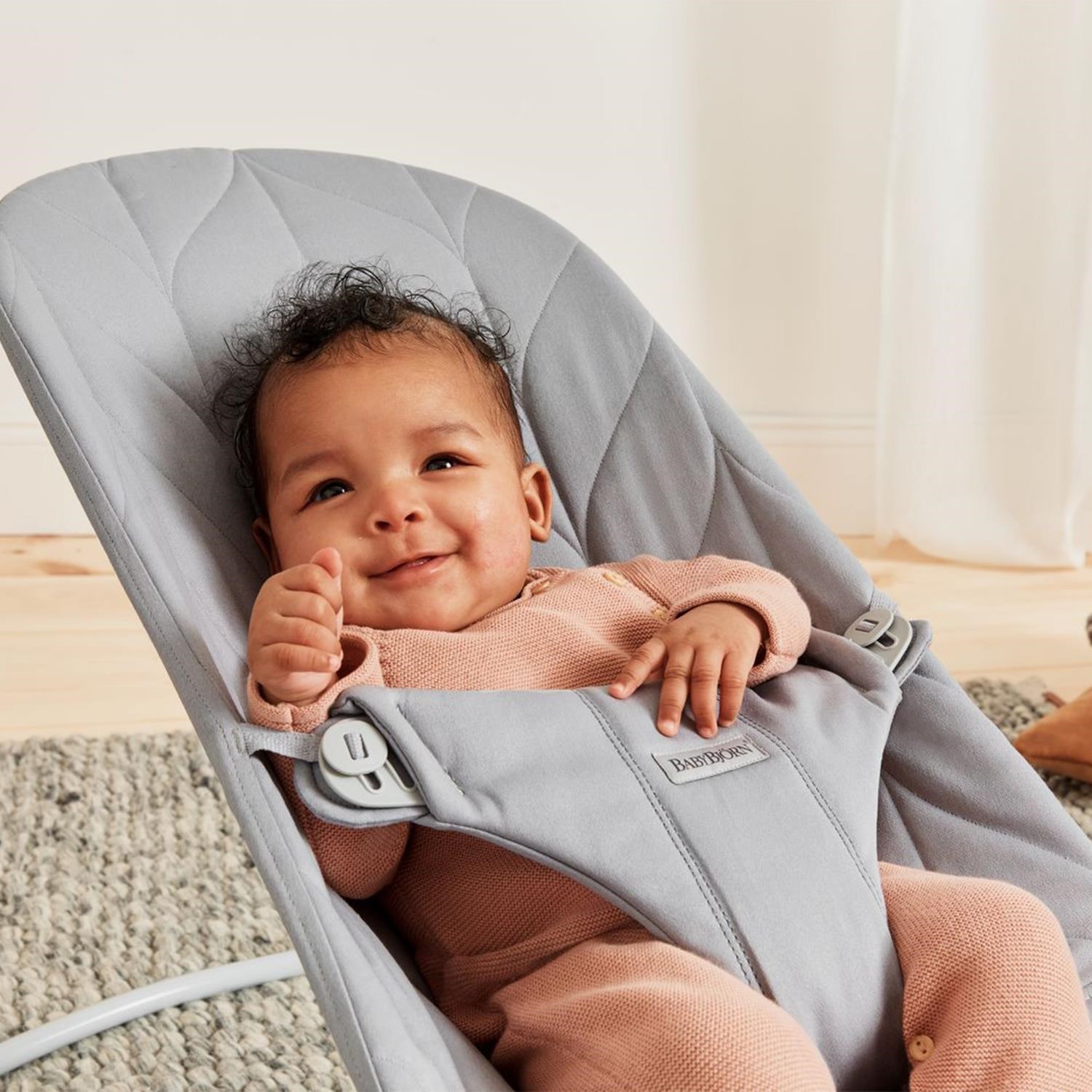 Babybjörn Bliss Ana Kucağı Petal Woven Cotton Grey