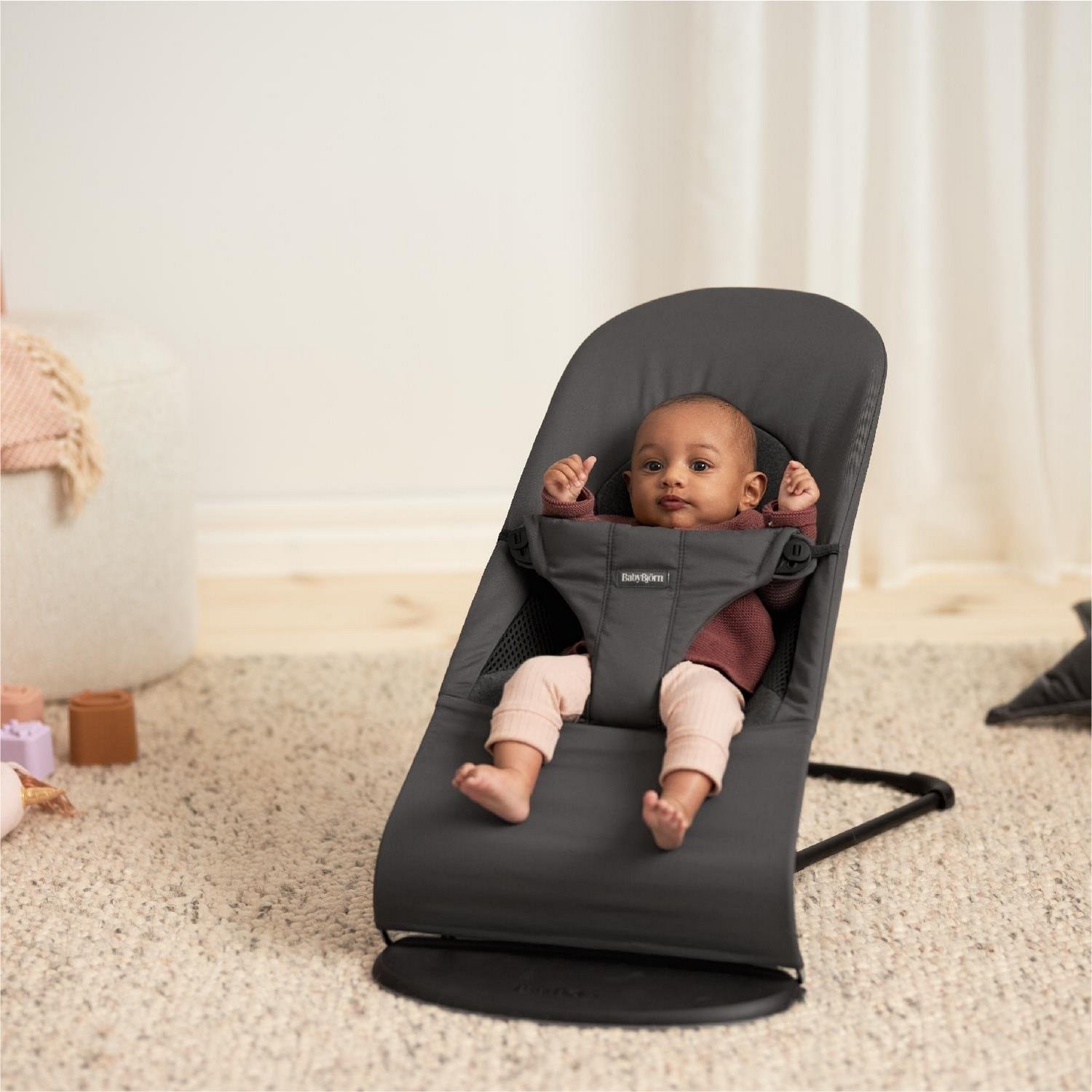BabyBjörn Balance Soft Woven Jersey Üçlü Kumaş Dark Grey