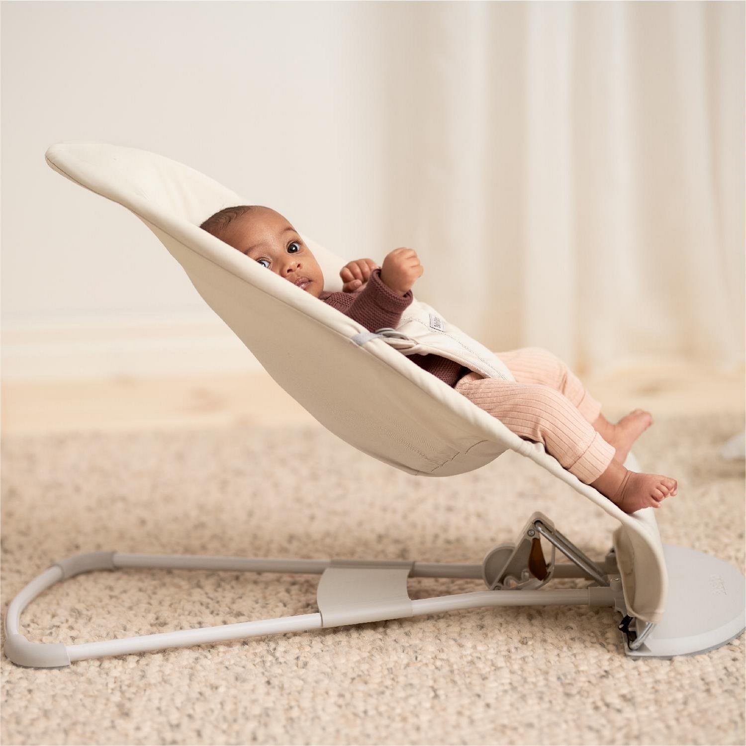 BabyBjörn Balance Soft Woven Jersey Üçlü Kumaş Light Beige