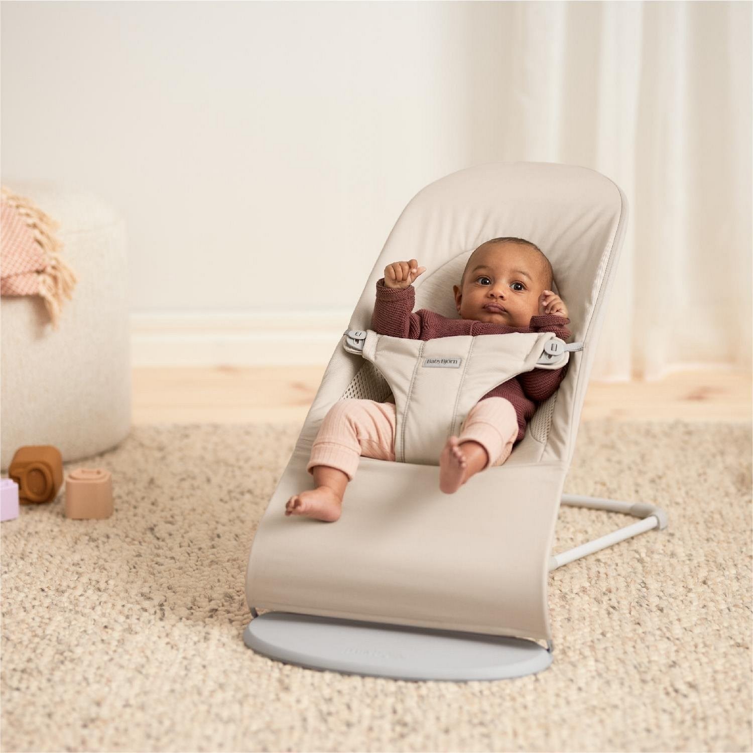 BabyBjörn Balance Soft Woven Jersey Üçlü Kumaş Light Beige