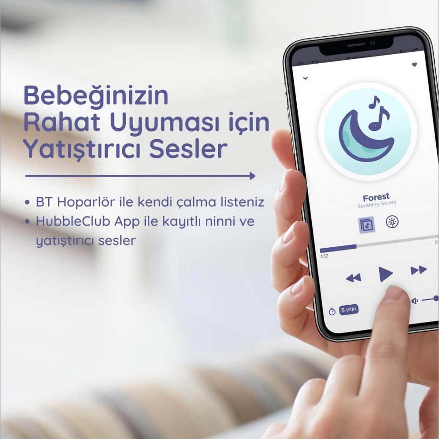 Hubble Eclipse Plus Bebek Telsizi + Gece Lambası HBL30 