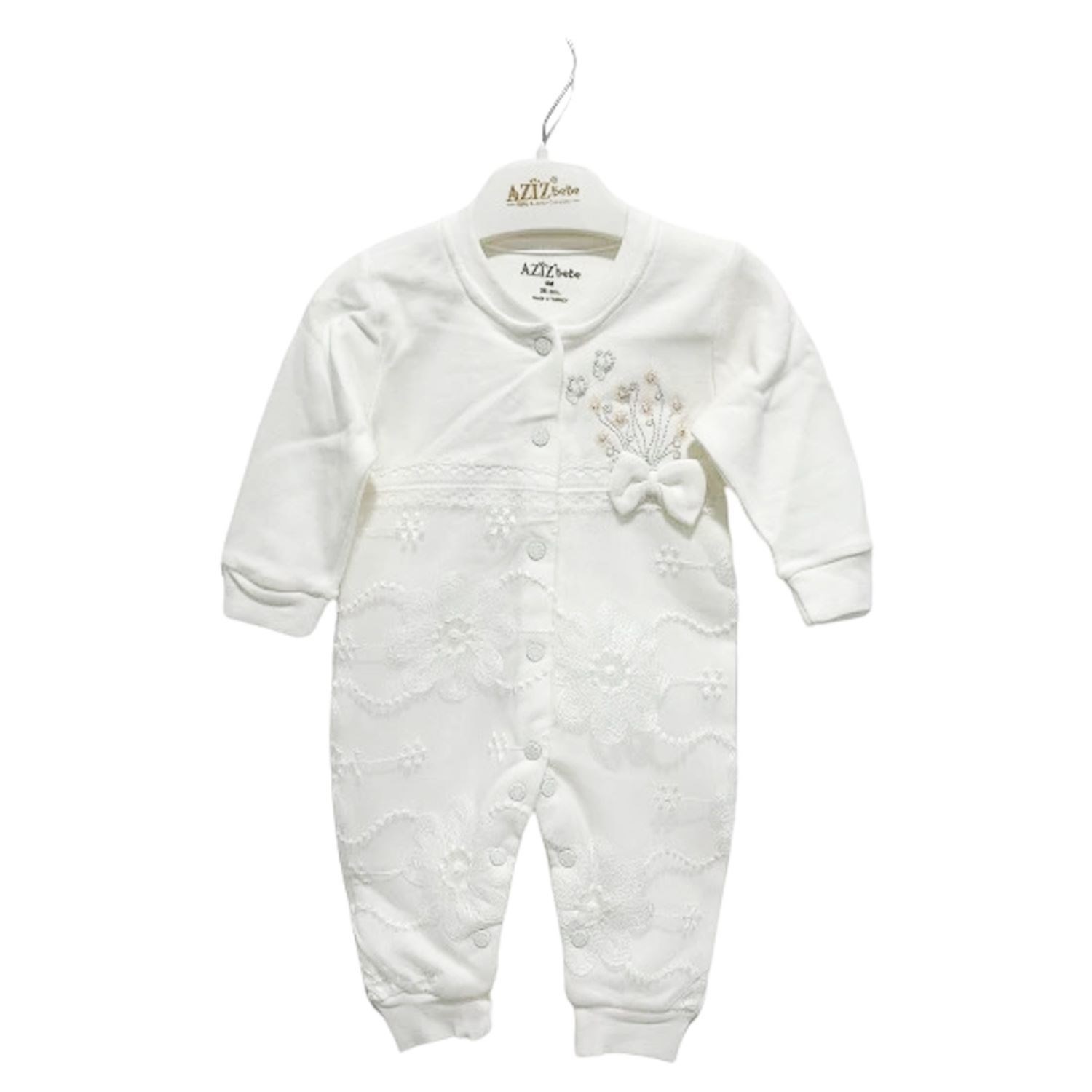 Aziz Bebe Bebek Tulum 6901 Ekru