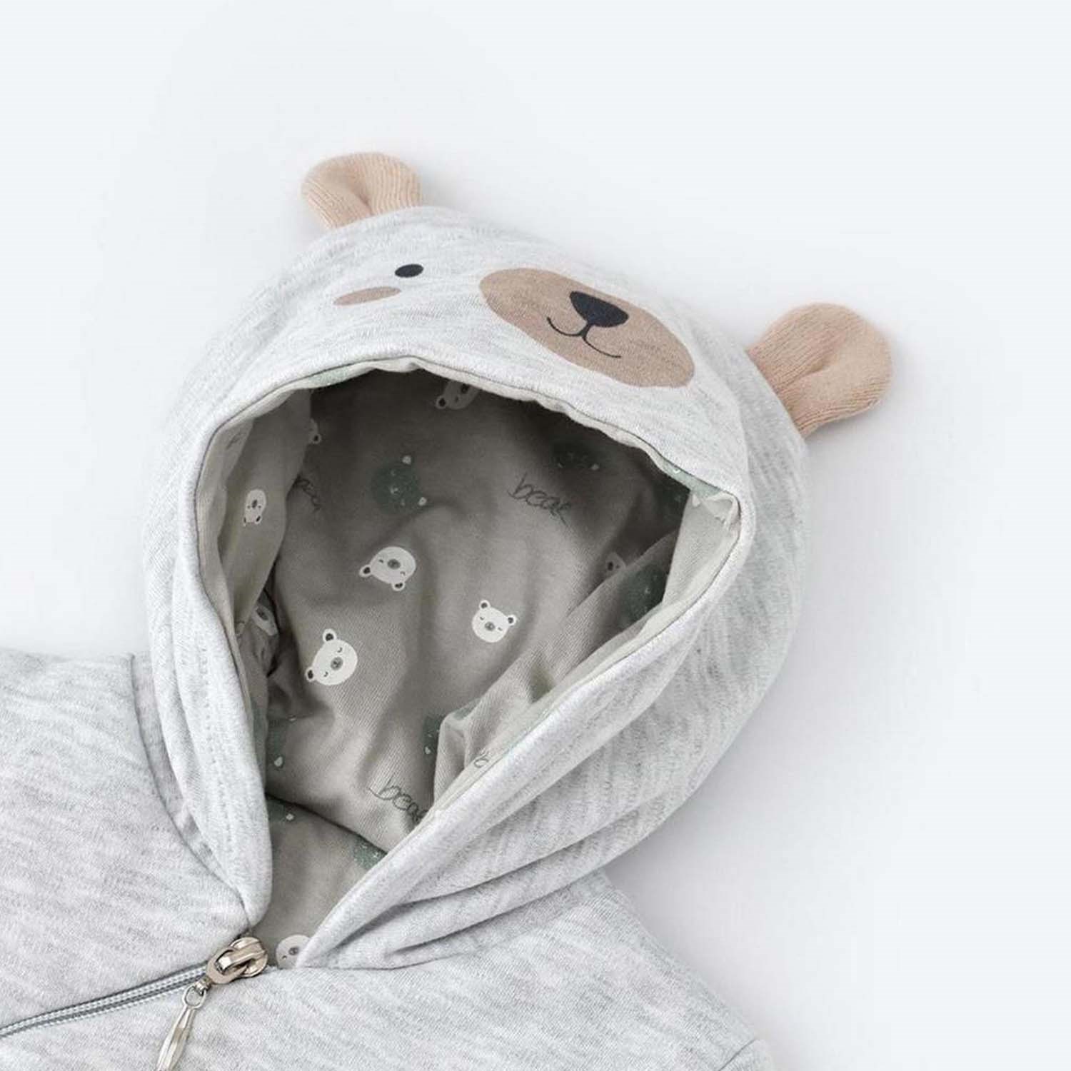 Biorganic Hug Me Bear Elyaflı Hırka 61431 Karmelanj