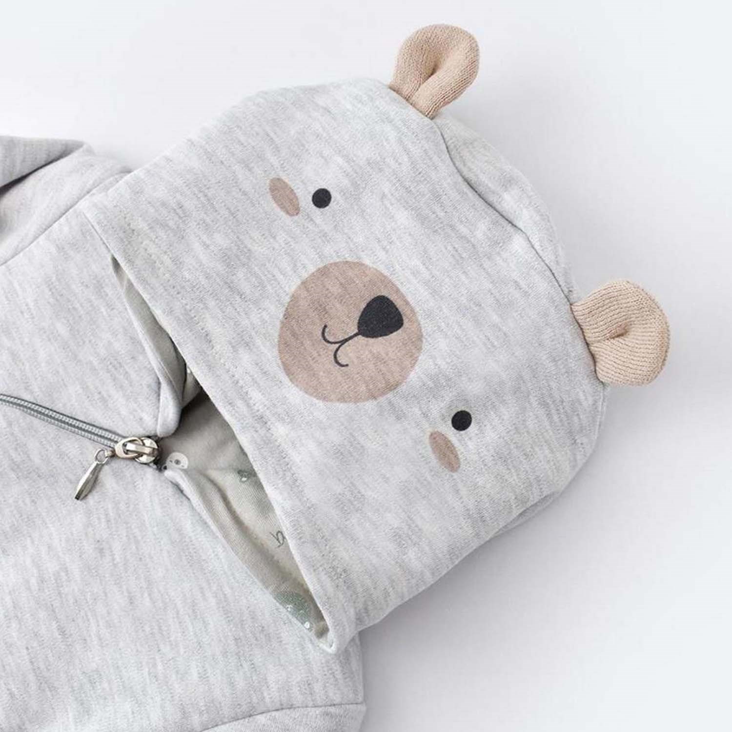 Biorganic Hug Me Bear Elyaflı Hırka 61431 Karmelanj