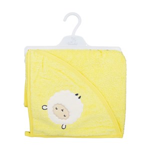 Bibaby Sweet Sheep Bebek Havlusu 75x75 Cm 66474 Sarı
