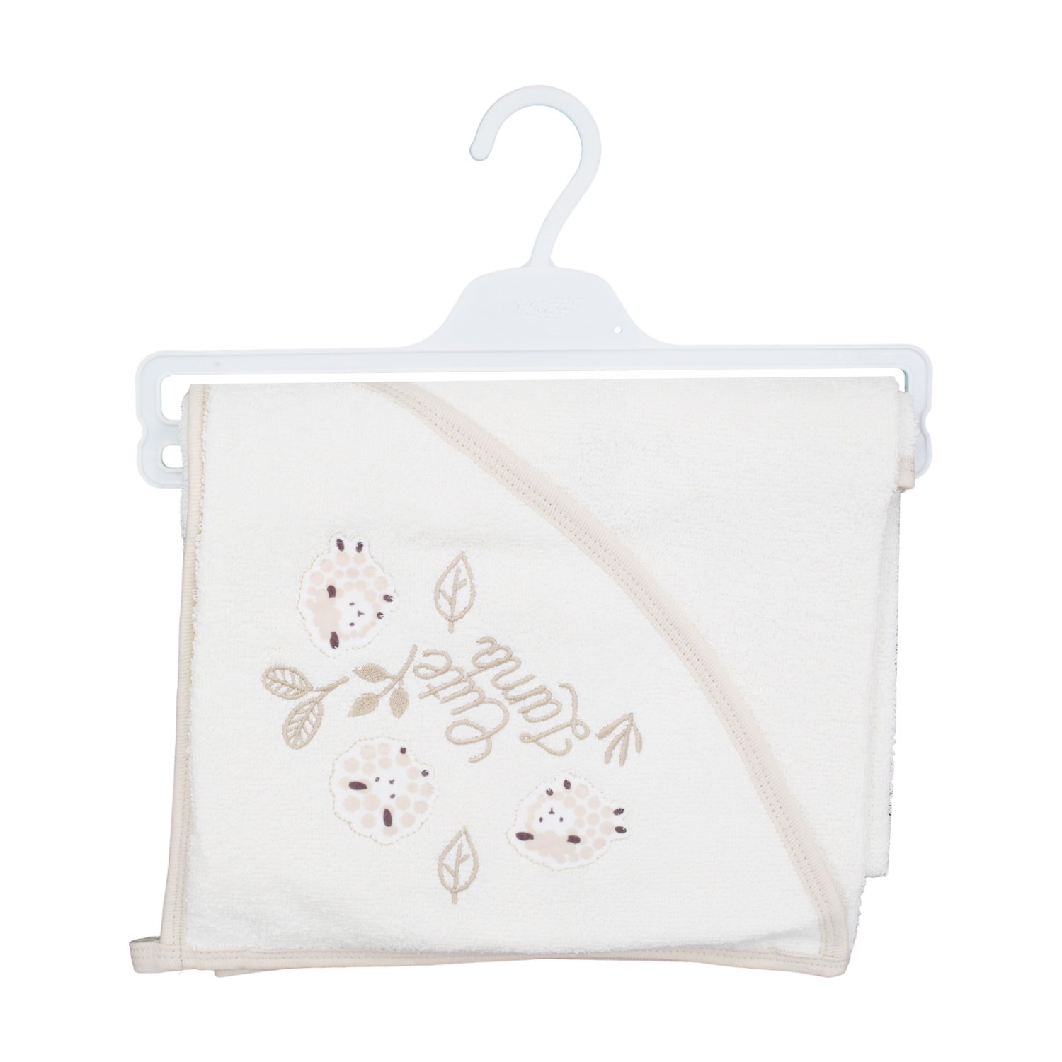 Bibaby Lamb Friends Bebek Havlusu 75x75 Cm 66485 Bej