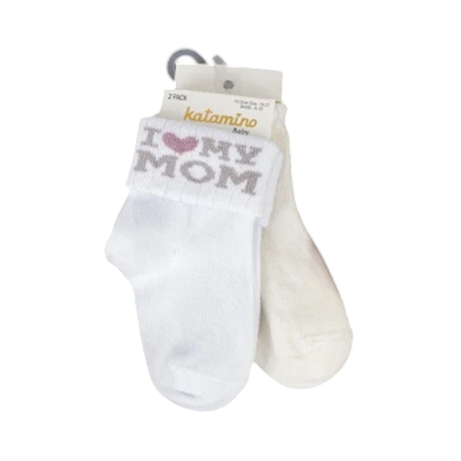 Katamino Mymom 2'li Bebek Çorabı 44118 Beyaz