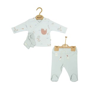 Biorganic Teach Me Baby 3'lü Bebek Takım 73340 Mint