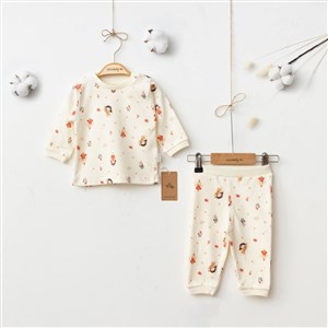 Ciccim Baby Peri Kızı Pijama Takımı 5072 Krem