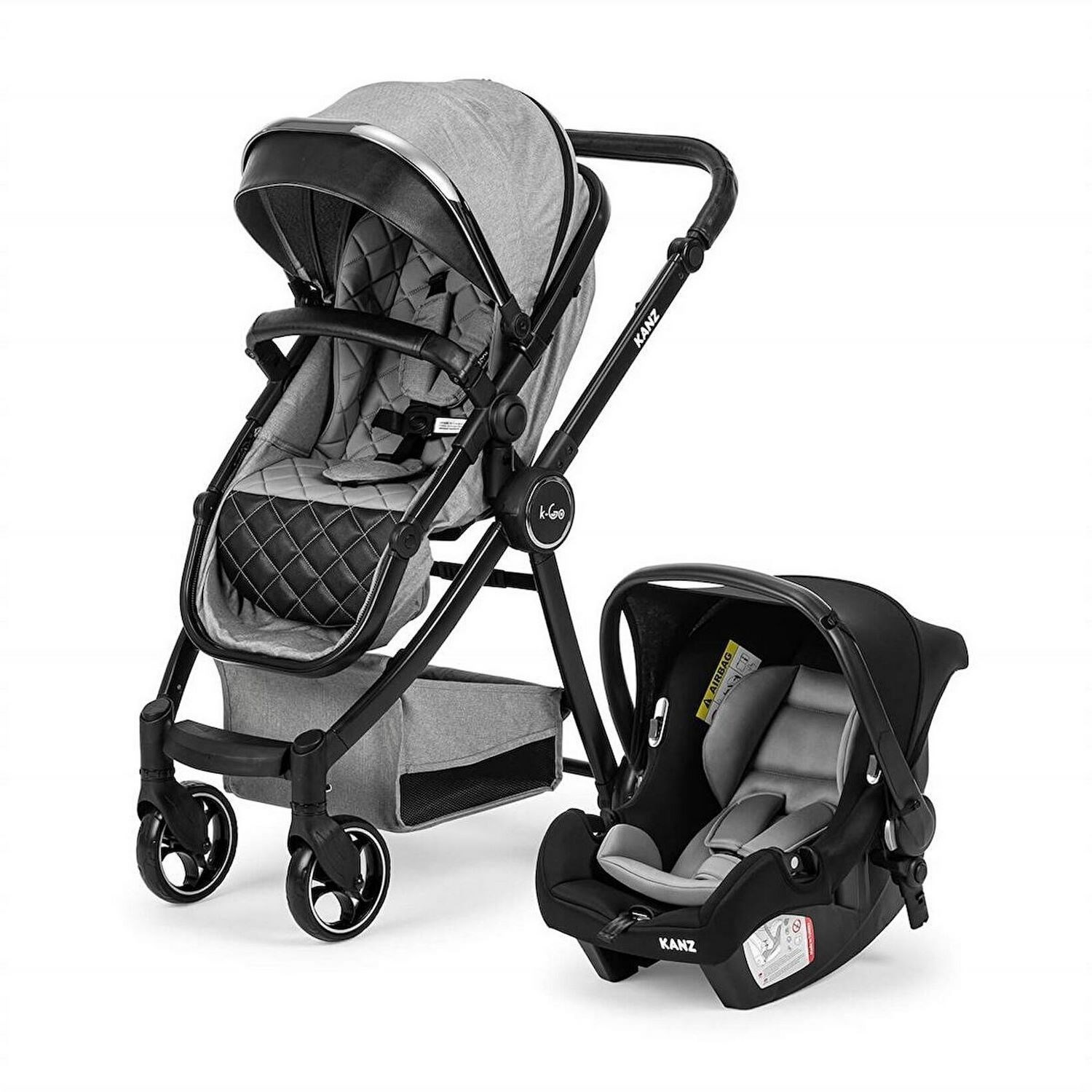 Kanz K-Go Travel Sistem Bebek Arabası Gri