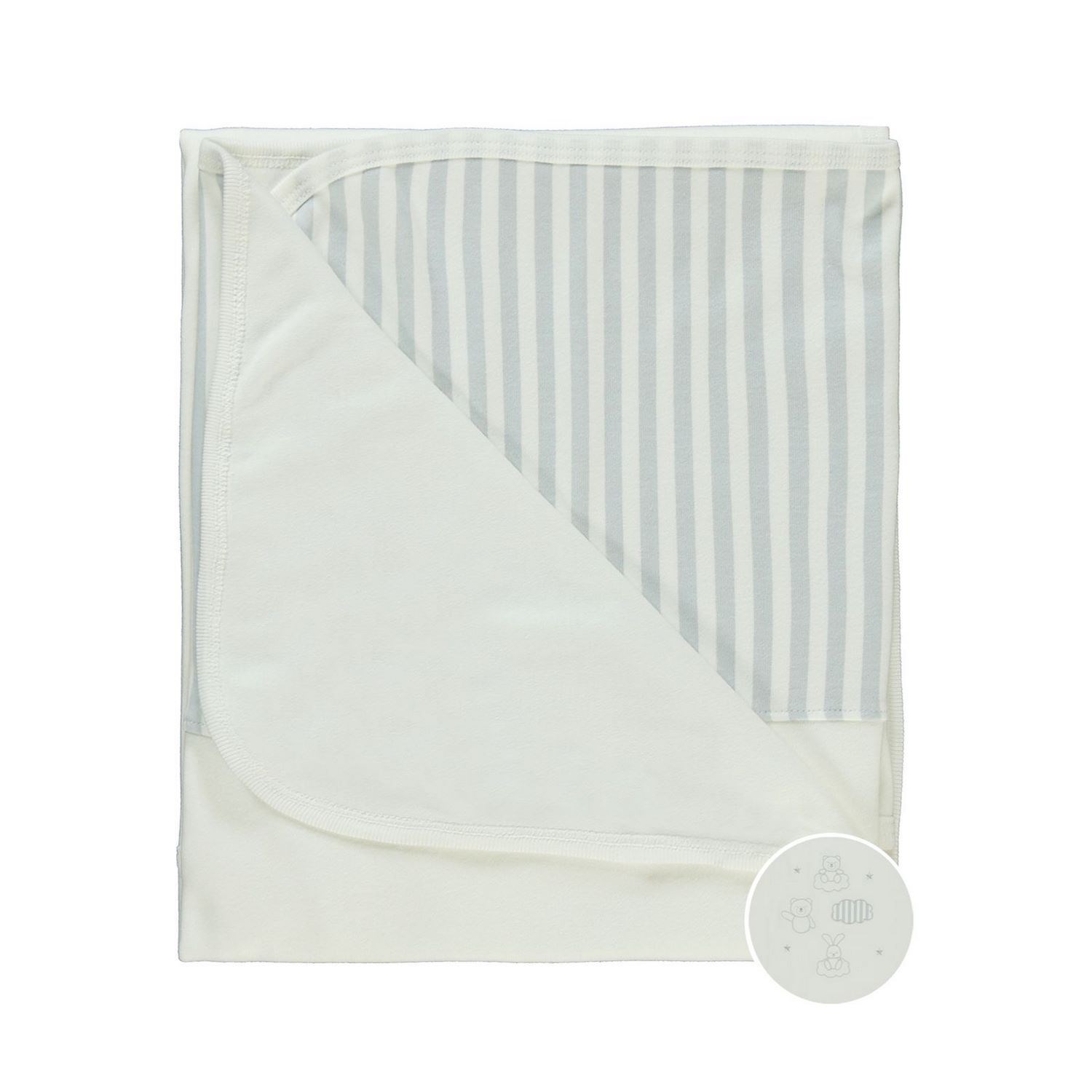Aziz Bebe Bebek Battaniyesi 80x90 Cm 11449 Gri