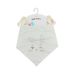Ekebaby Penye Baskılı Fular Önlük 11983 Açık Yeşil