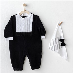 Andywawa Happy Newyear Bebek Tulum Takım AC25335 Siyah