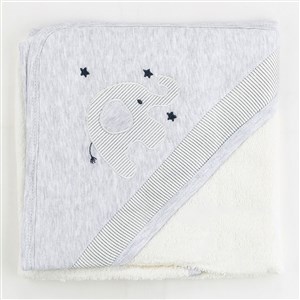 Sebi Filli Bebek Banyo Havlusu 9884 Gri