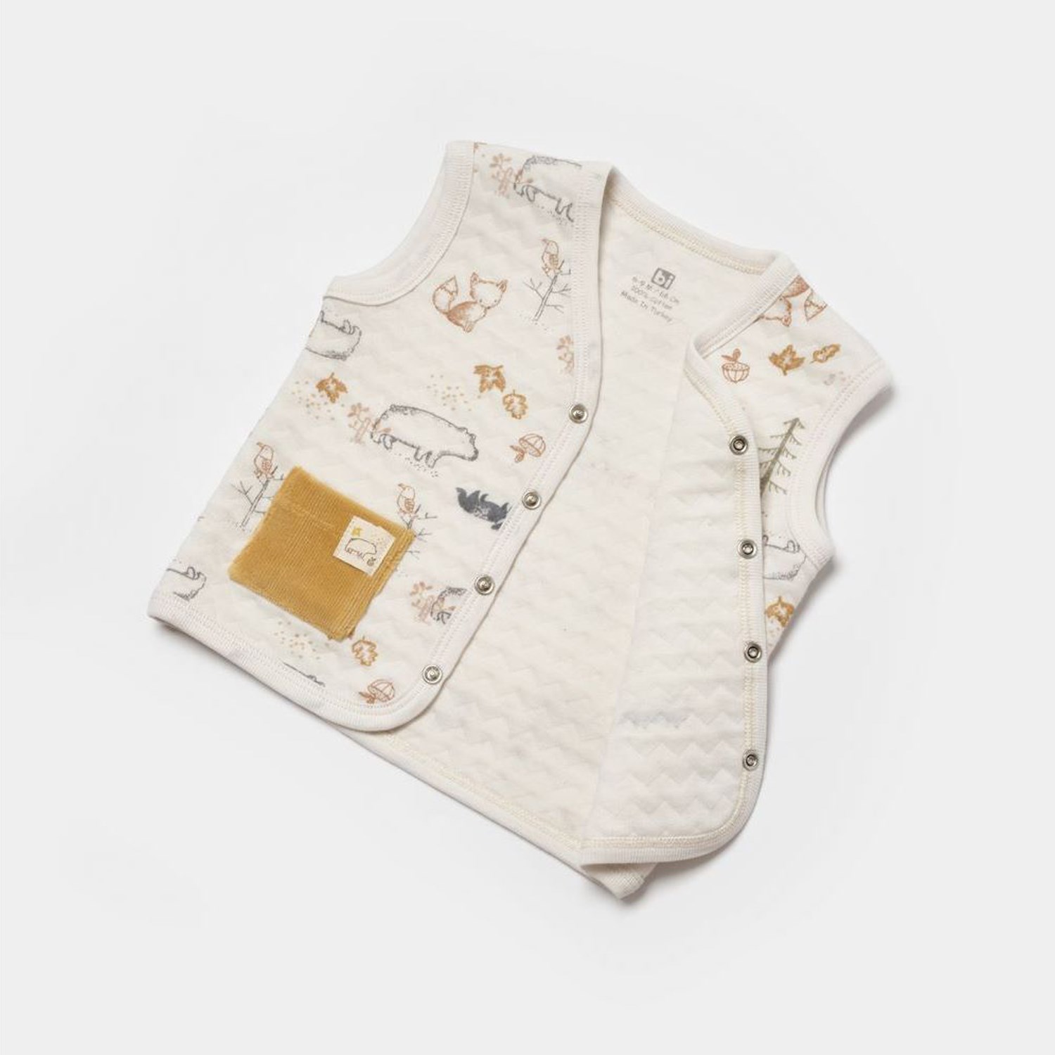 Bibaby Wild Forest Bebek Yeleği 61510 Bej