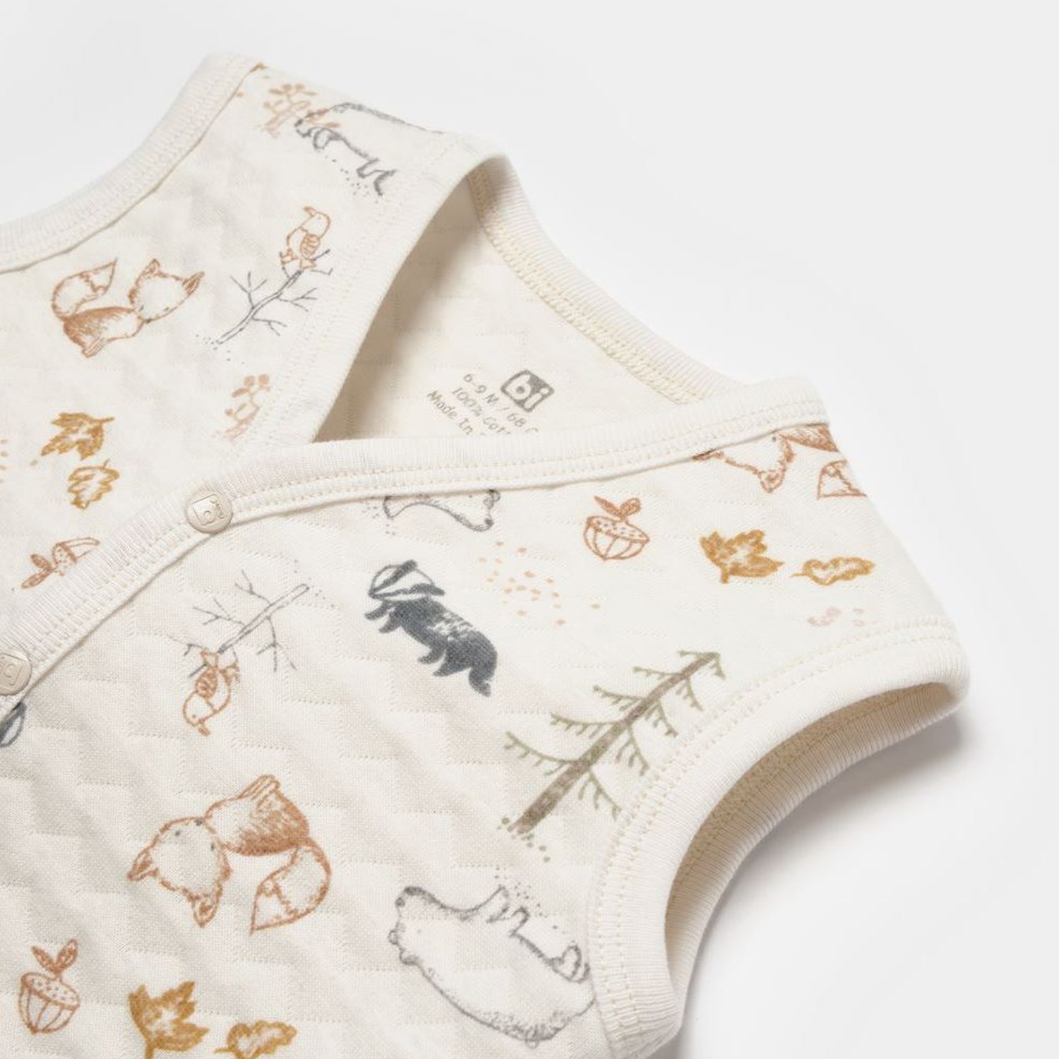 Bibaby Wild Forest Bebek Yeleği 61510 Bej