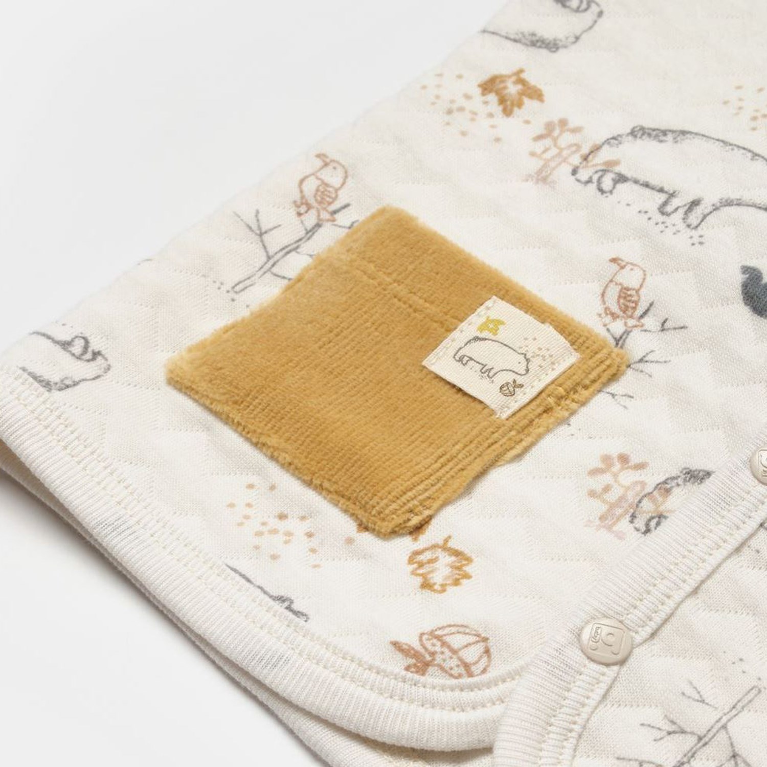Bibaby Wild Forest Bebek Yeleği 61510 Bej