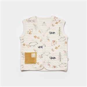 Bibaby Wild Forest Bebek Yeleği 61510 Bej