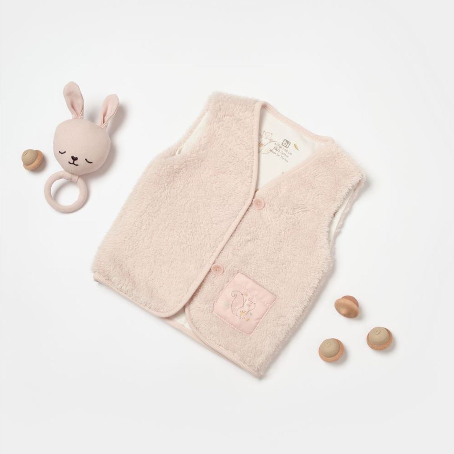 Bibaby Pretty Moments Bebek Yeleği 61515 Pembe