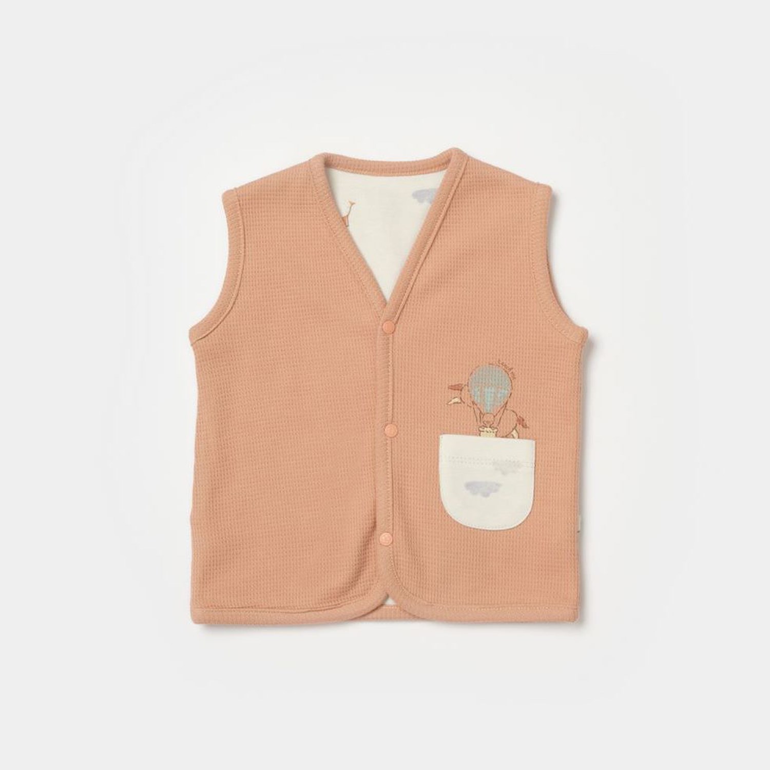 Biorganic Teach Me Bebek Yelek 61514 Kırmızı-Kahverengi