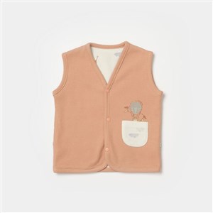 Biorganic Teach Me Bebek Yelek 61514 Kırmızı-Kahverengi