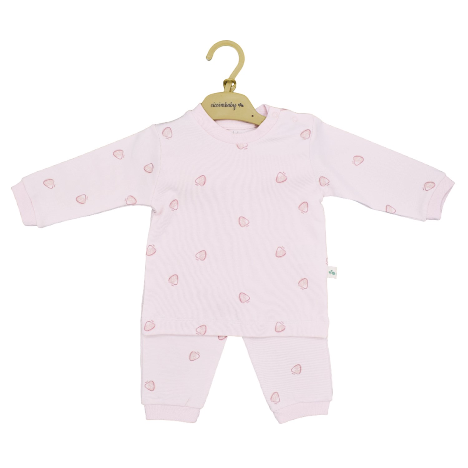 Ciccim Baby Strawberry Pijama Takımı 5094 Pembe