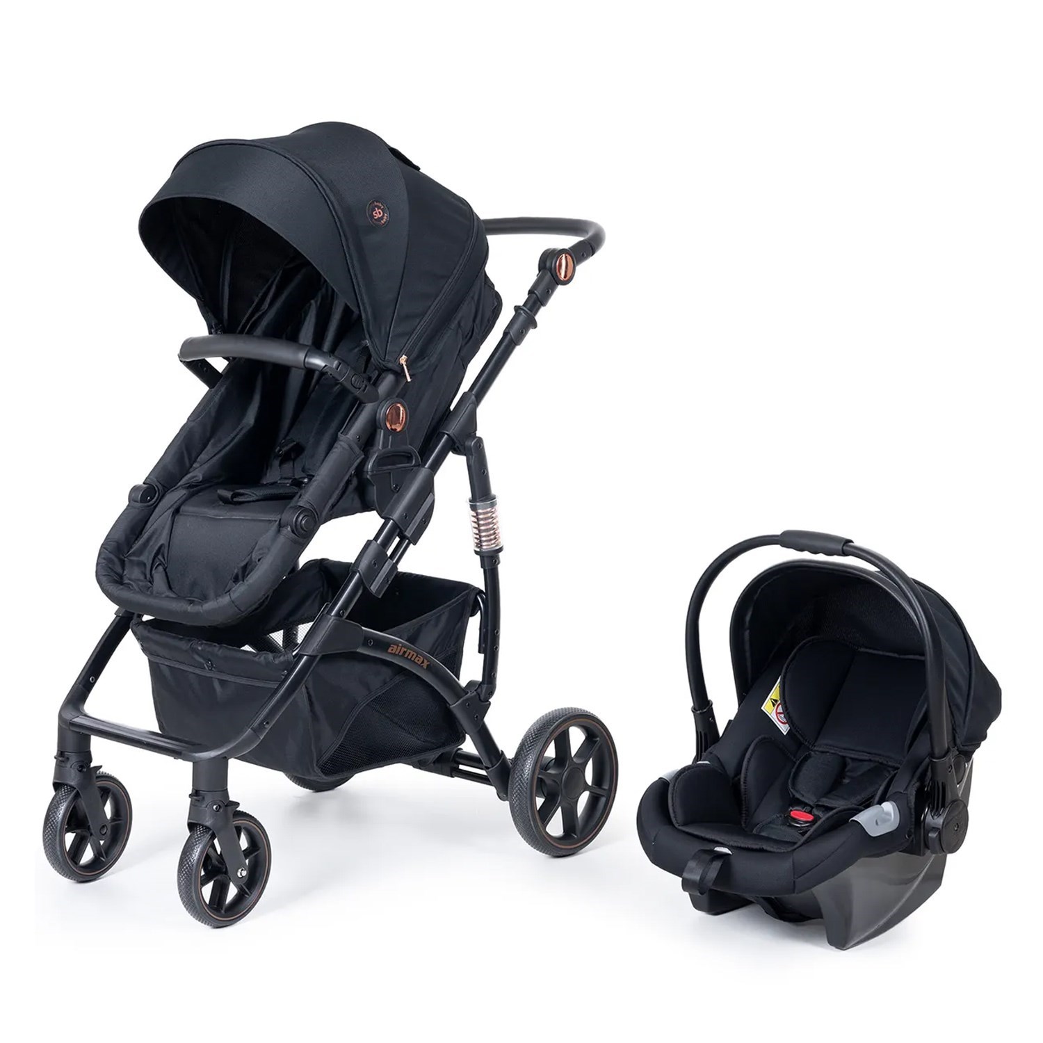 Sunny Baby Airmax Travel Sistem Bebek Arabası 9034 Siyah