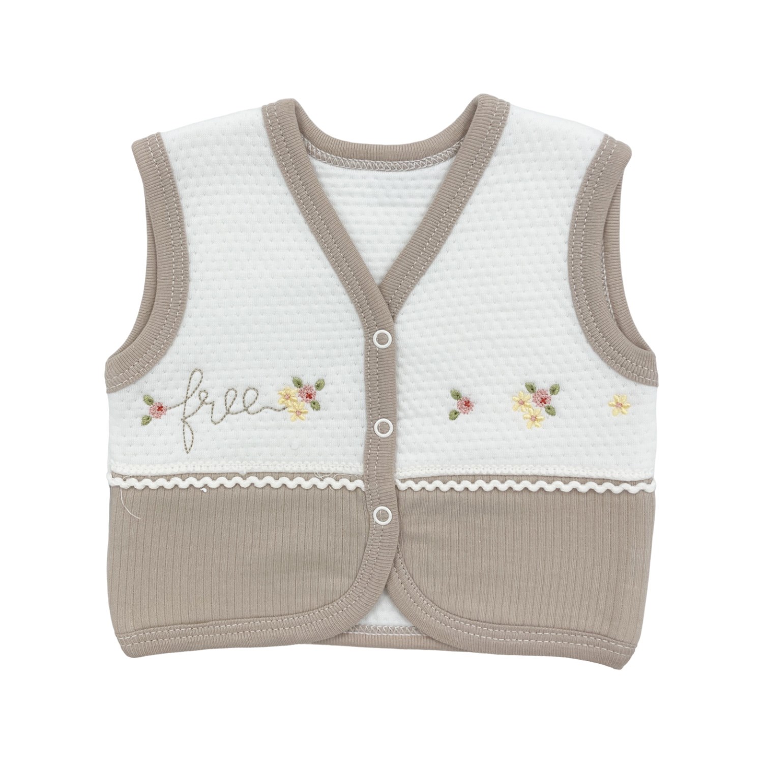 Gaye Bebe Bebek Yeleği 4479 Kahverengi