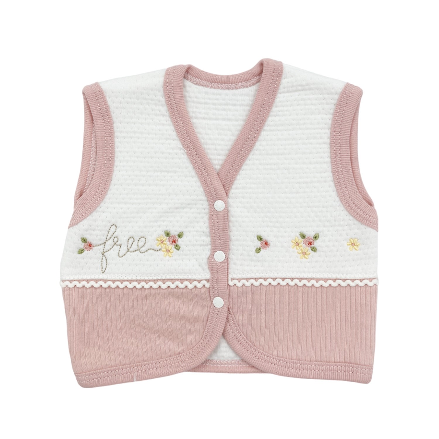 Gaye Bebe Bebek Yeleği 4479 Somon