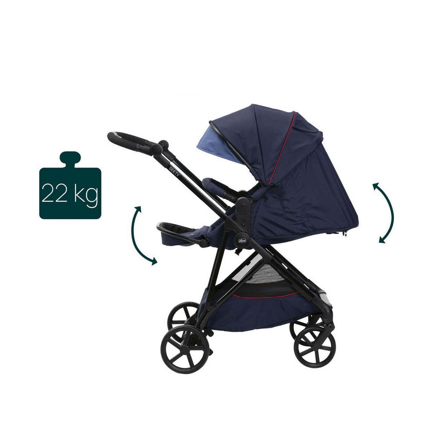 Chicco Seety Bebek Arabası Oxford Blue