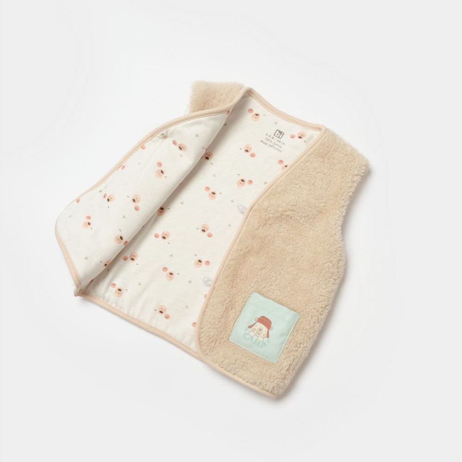Bibaby Happy Camper Bebek Yeleği 61507 Bej
