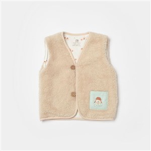 Bibaby Happy Camper Bebek Yeleği 61507 Bej
