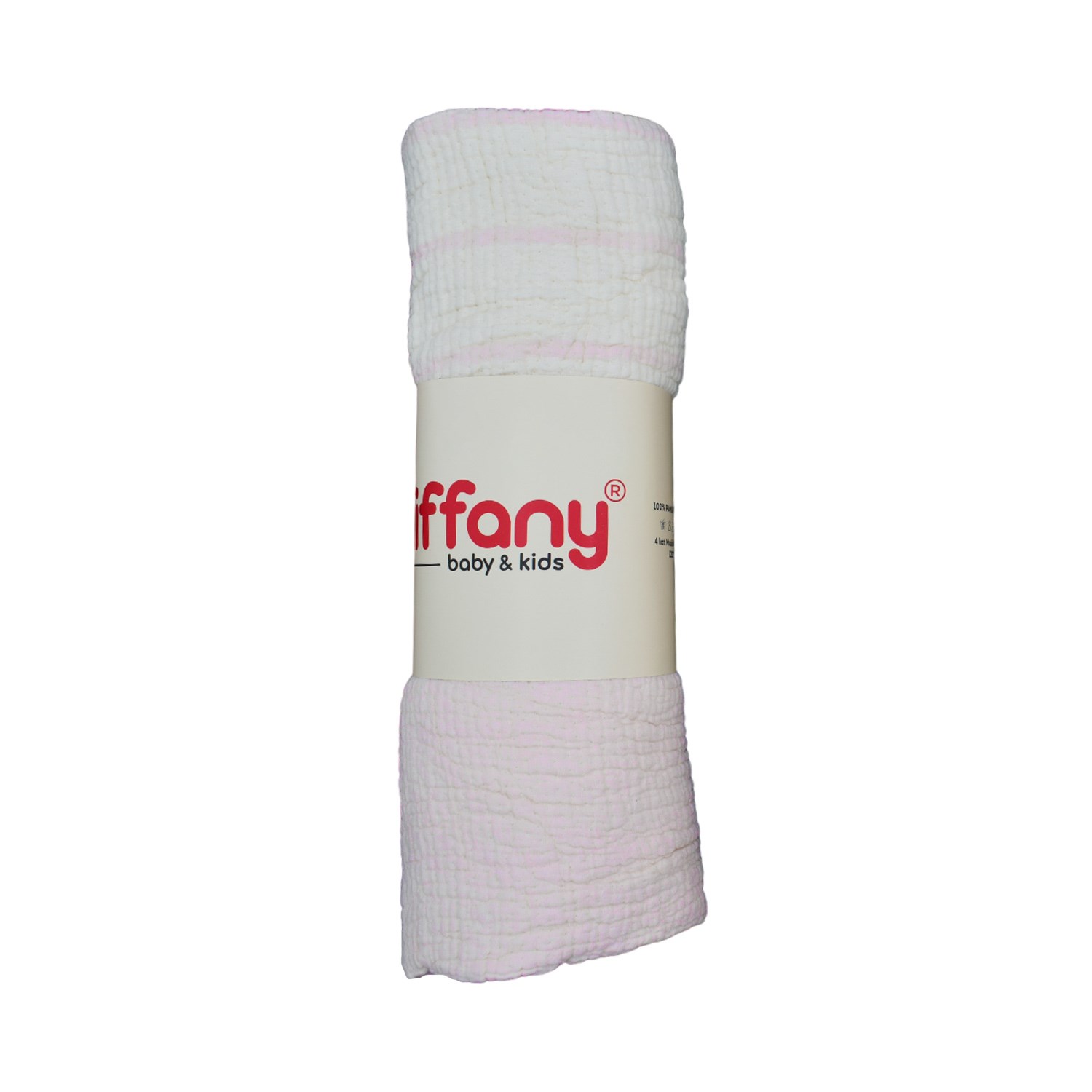 Tiffany Baby 4 Katlı Müslin Battaniye 120x120 cm Pembe