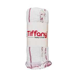Tiffany Baby 4 Katlı Müslin Battaniye 120x120 cm Gül Kurusu